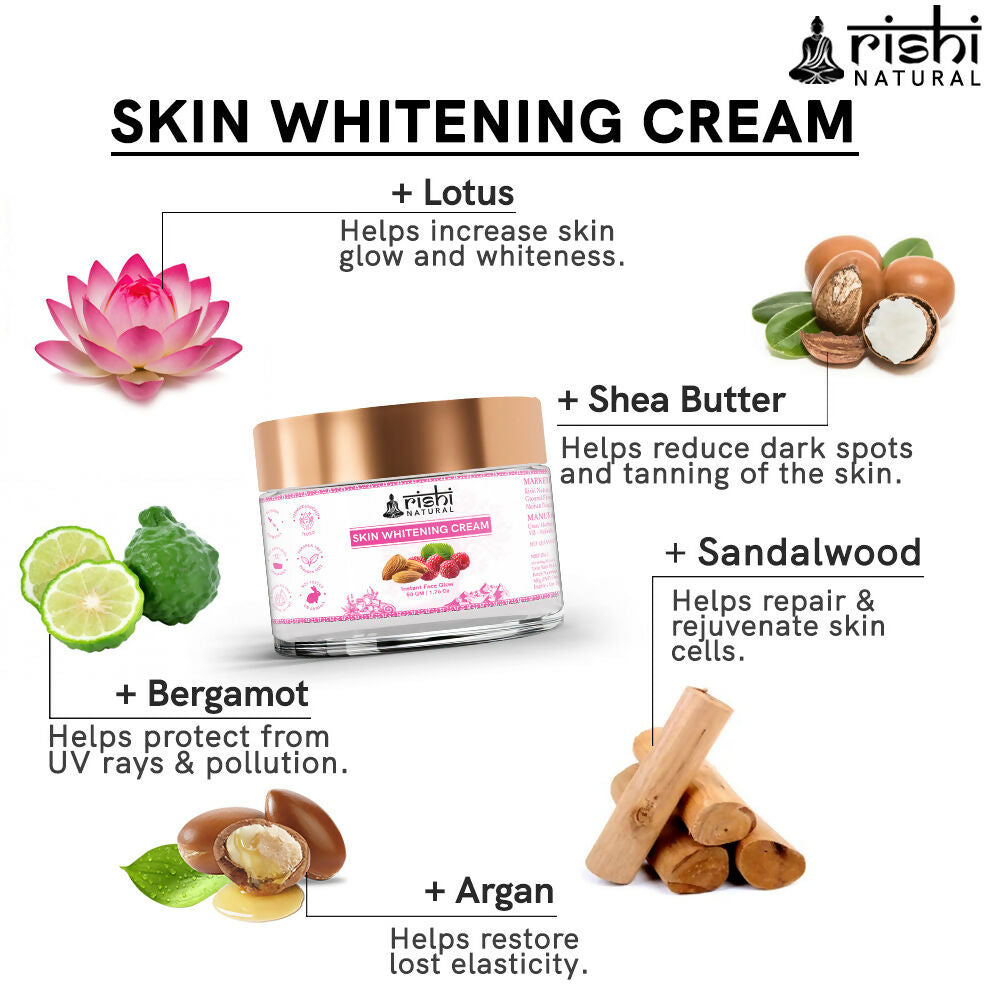 Rishi Natural Skin Whitening Cream | Grocsy