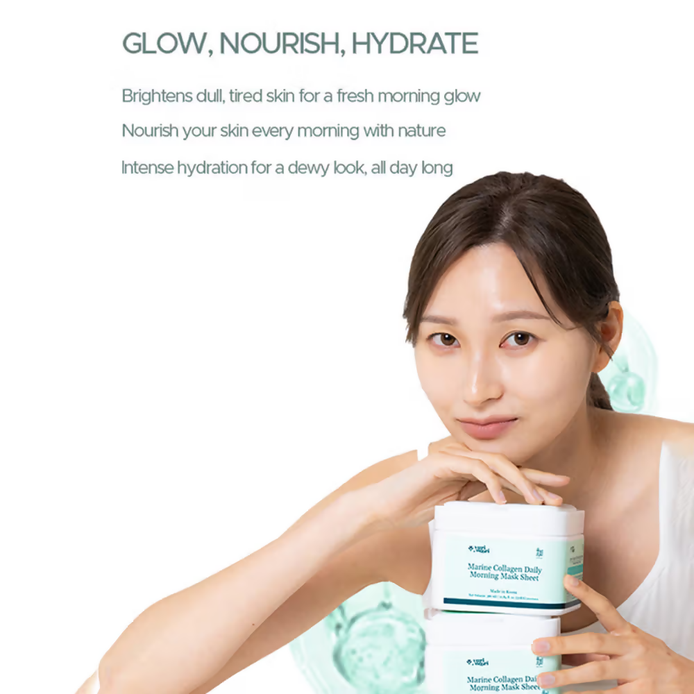Yuri Woori Marine Collagen Daily Morning Sheet Mask | Grocsy