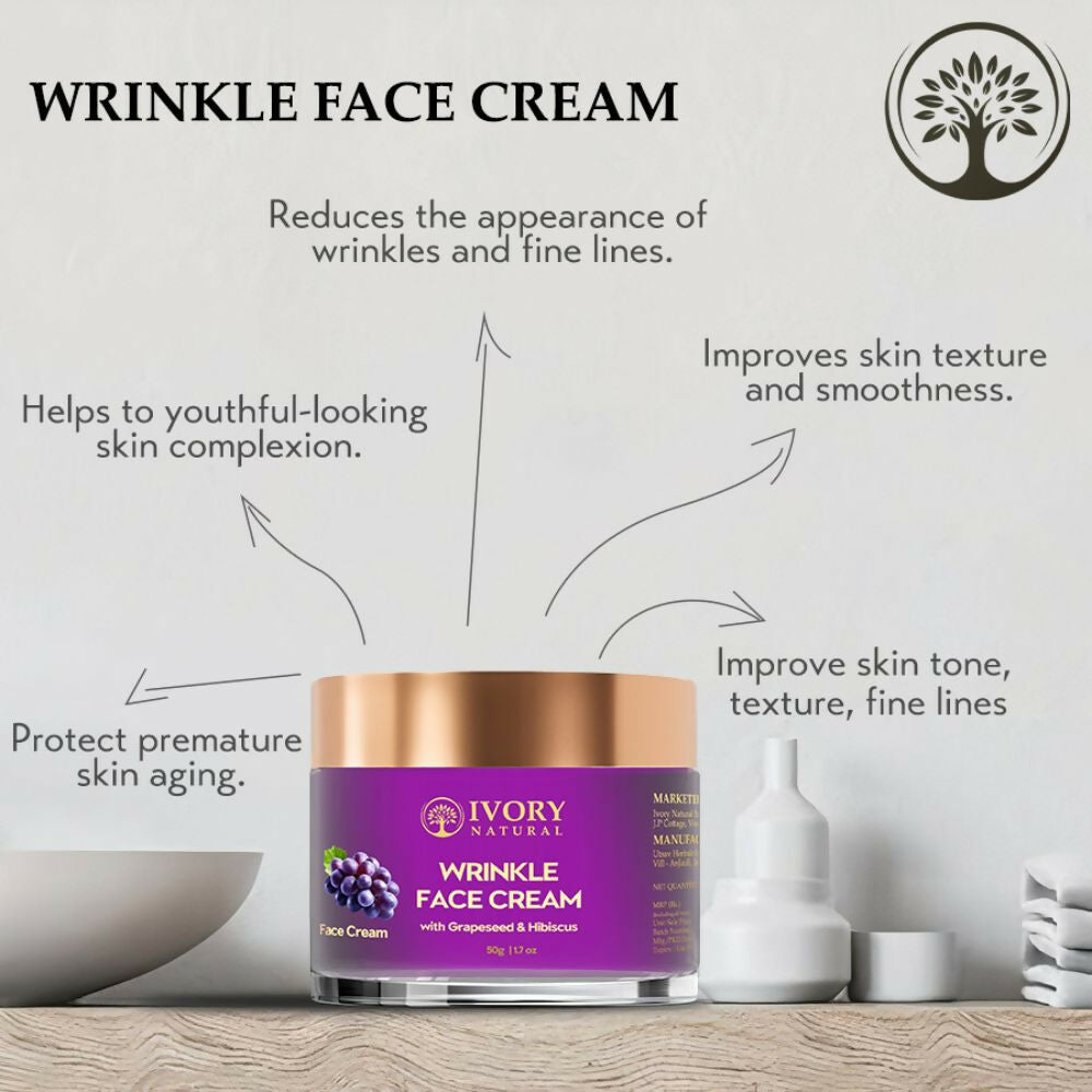 Ivory Natural Wrinkle Face Cream For More Radiant And Youthful Look | Grocsy