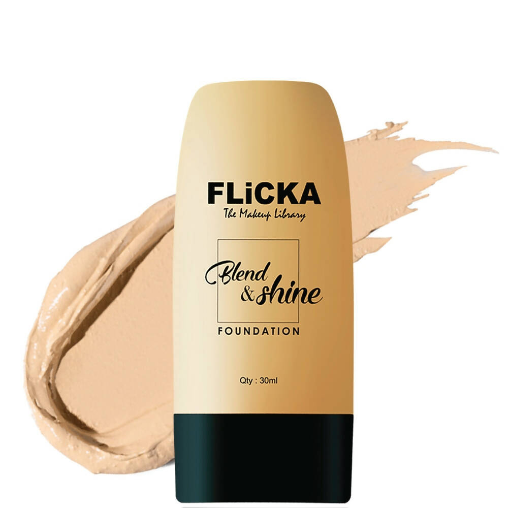 Flicka Blend & Shine Foundation - Coffee | Grocsy