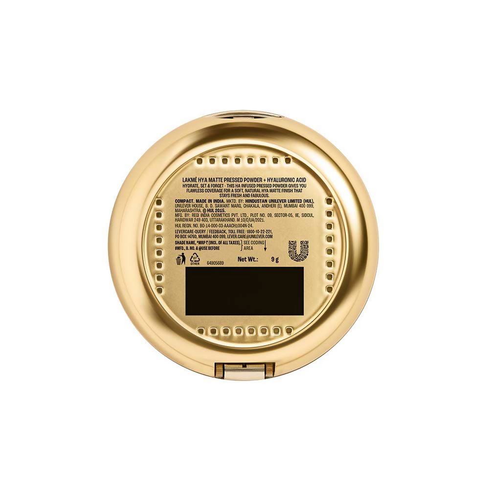 Lakme 9 To 5 Hya Matte Pressed Powder - Ivory | Grocsy