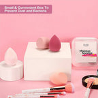 Favon Pack of 4 Professional Makeup Sponges with Storage Box | Grocsy