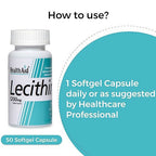 HealthAid Lecithin 1200 mg Softgel Capsules