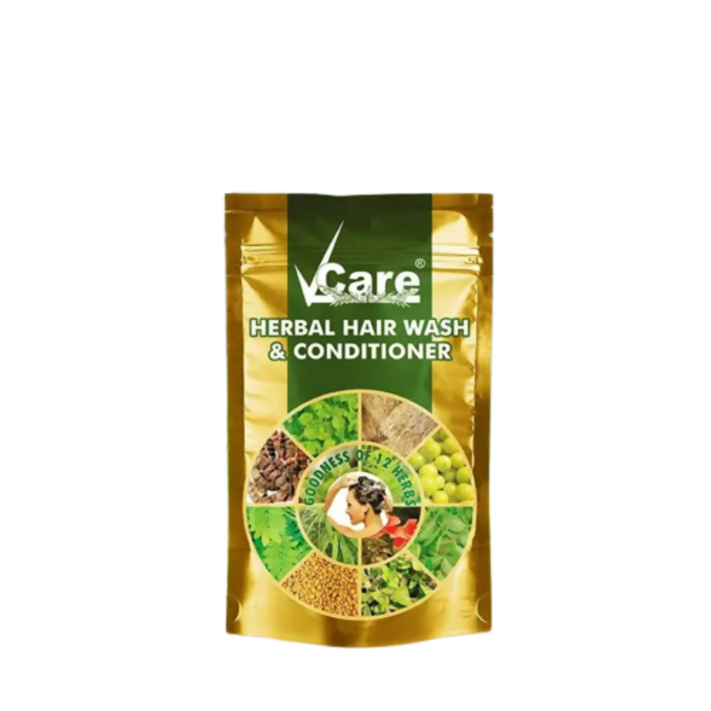 VCare Herbal Hair Wash Powder And Conditioner | Grocsy