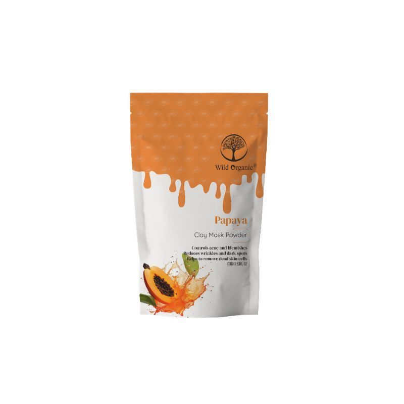 Wild Organic Papaya Clay Mask Powder | Grocsy