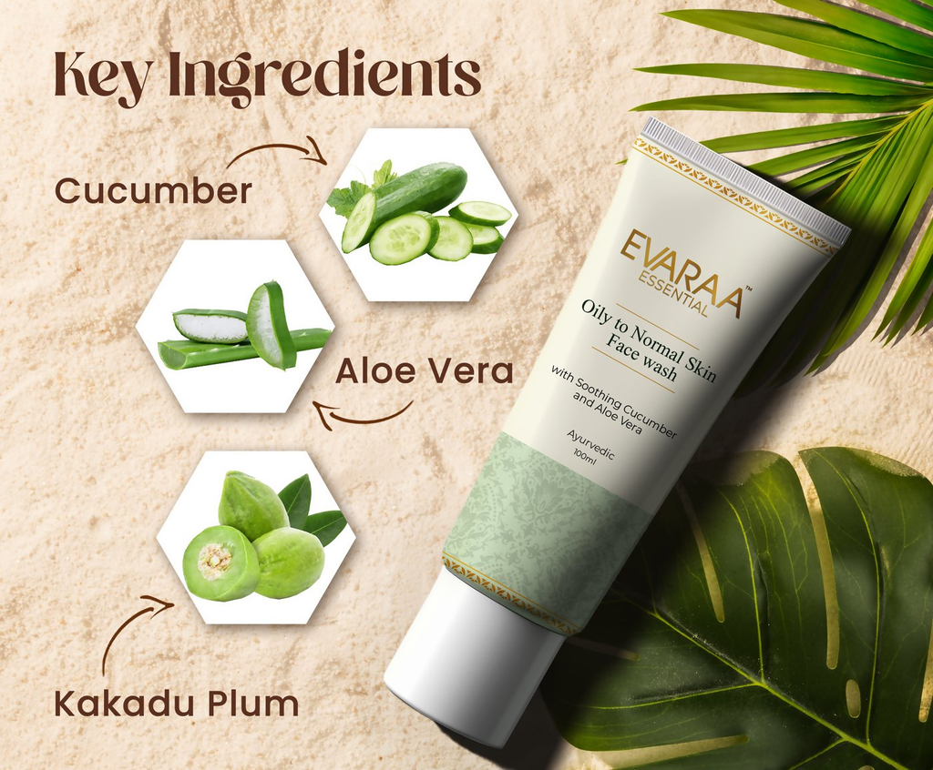 Evaraa Essential Oliy To Normal Skin Face Wash | Grocsy