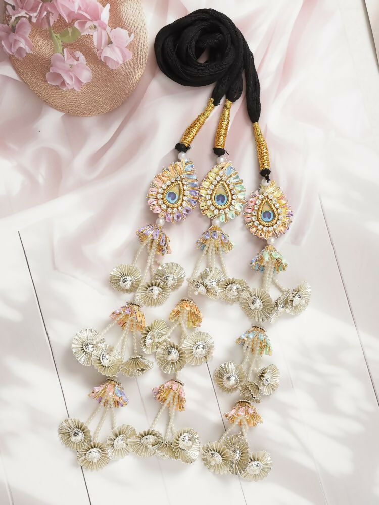 Ruby Raang Soft Hues Colorful Parandi | Grocsy