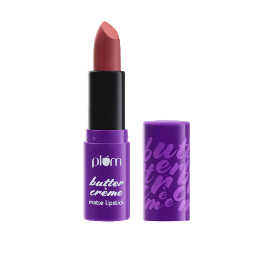 Plum Butter Crème Matte Lipstick Crimson Crush - 124 (Carmine Pink) | Grocsy