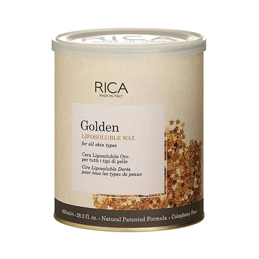 Rica Golden Liposoluble Hair Removal Wax For All Skin Types, With Natural Ingredients | Grocsy