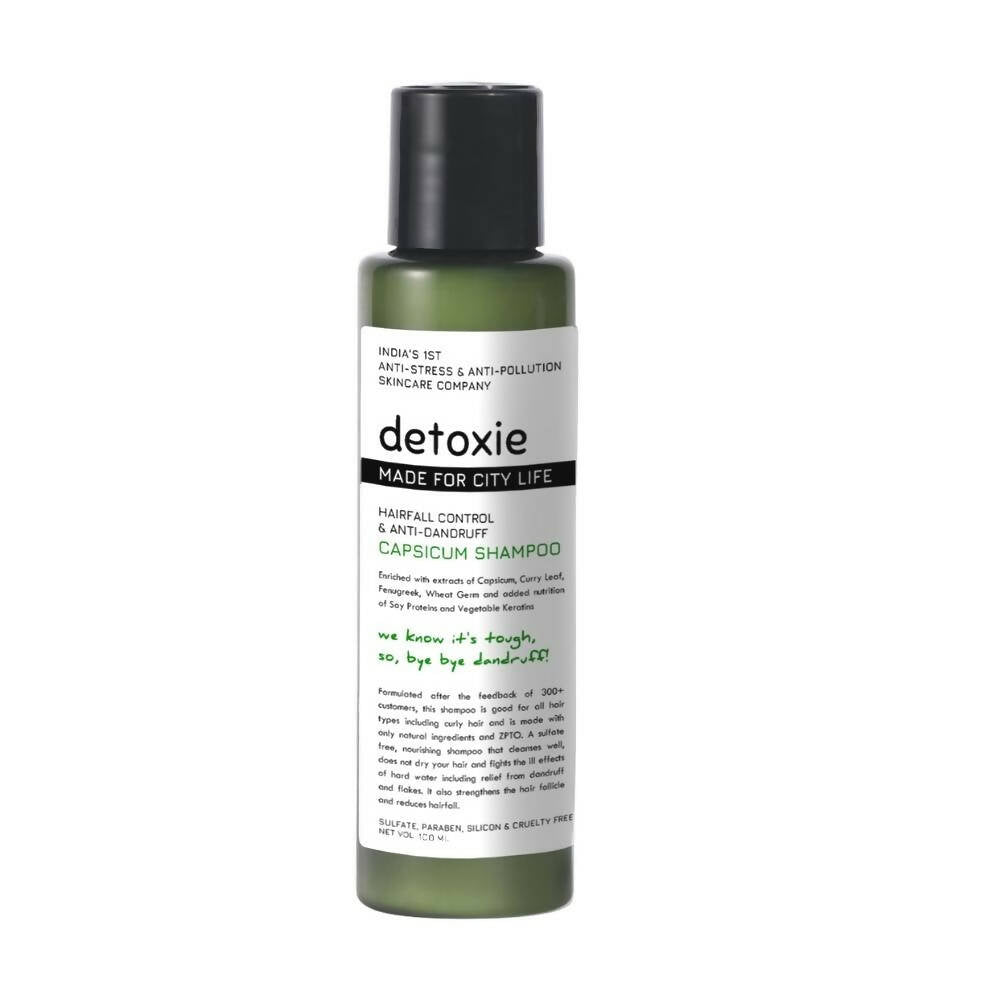Detoxie Hairfall Control & Anti-Dandruff Capsicum Shampoo | Grocsy