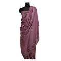Nizalia Handmade Sozni Work Mouve Pashmina | Grocsy