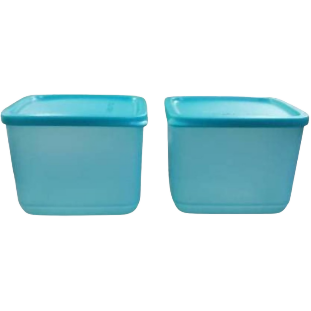Tupperware Cubix Large Plastic Fridge Container - Blue | Grocsy