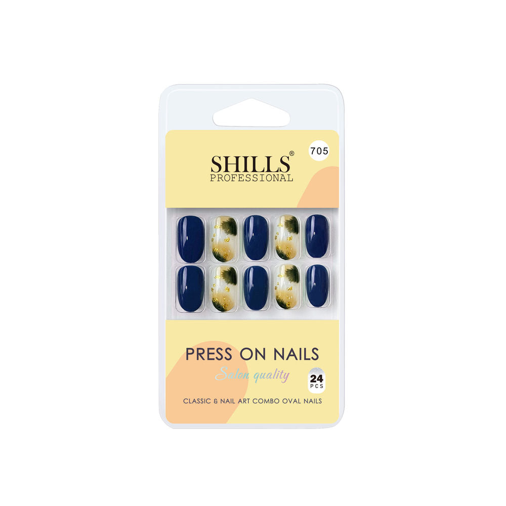 Shills Professional Reusable Press On Nails Oval - SPN705 | Grocsy