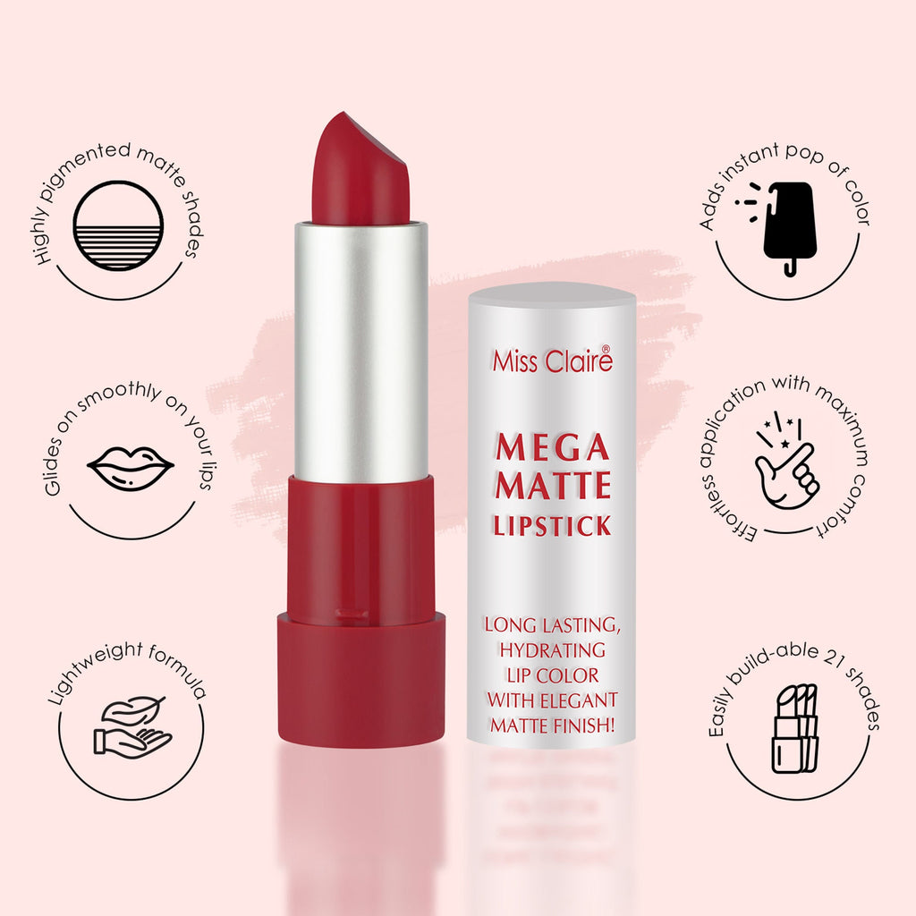 Miss Claire Mega Matte Lipstick - 21 | Grocsy