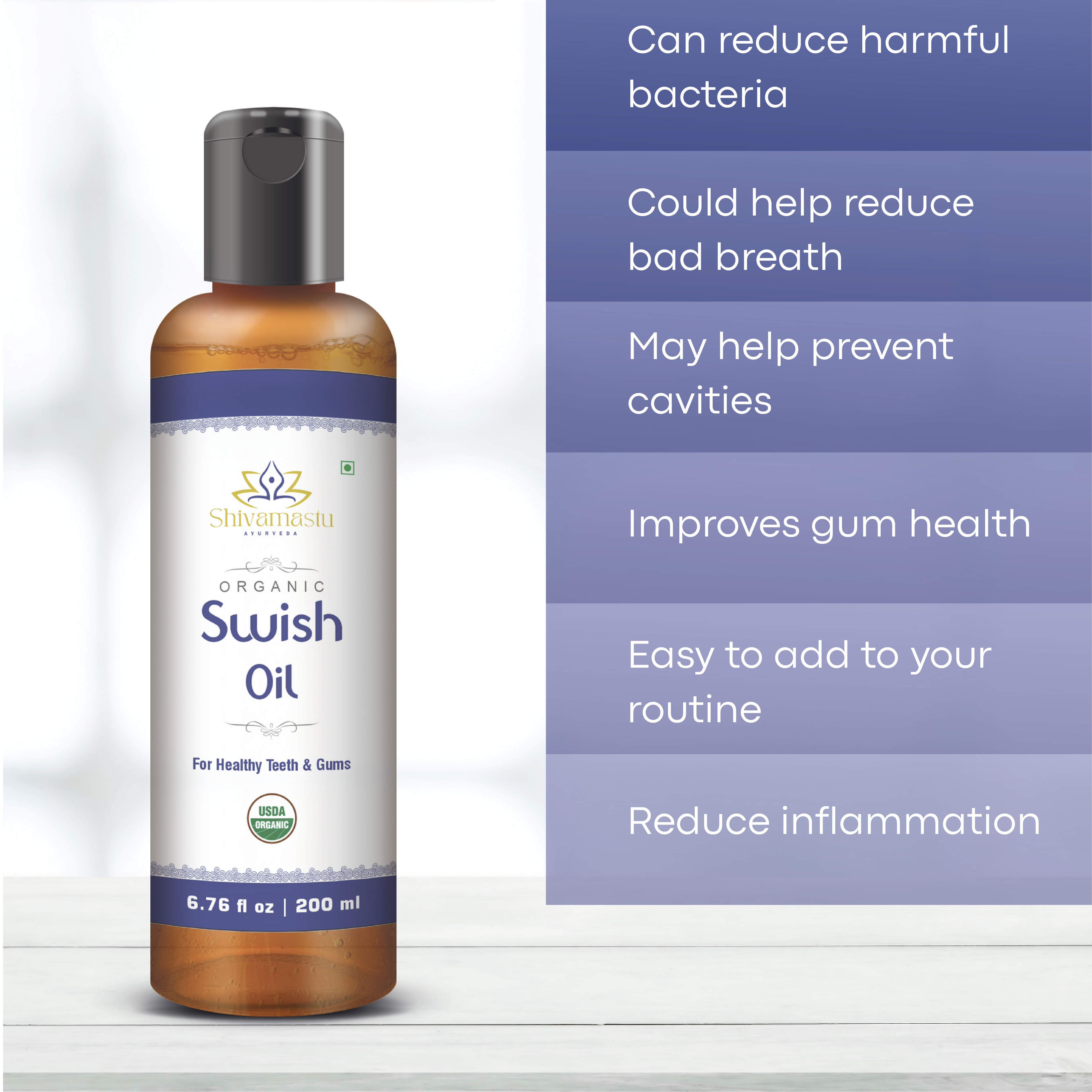 Shivamastu Ayurveda Organic Swish Oil | Grocsy