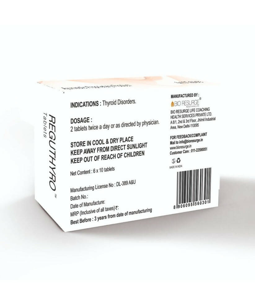 Bio Resurge Life Reguthyro Tablets | Grocsy