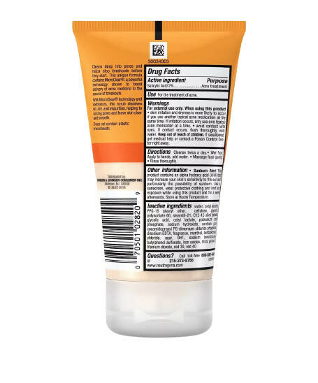 Neutrogena Oil-Fresh Acne Wash Daily Scrub | Grocsy