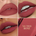 mCaffeine Shades Velvet Blur Matte Liquid Lipstick 12 Hrs Stay & Lightweight - Muted Rose | Grocsy