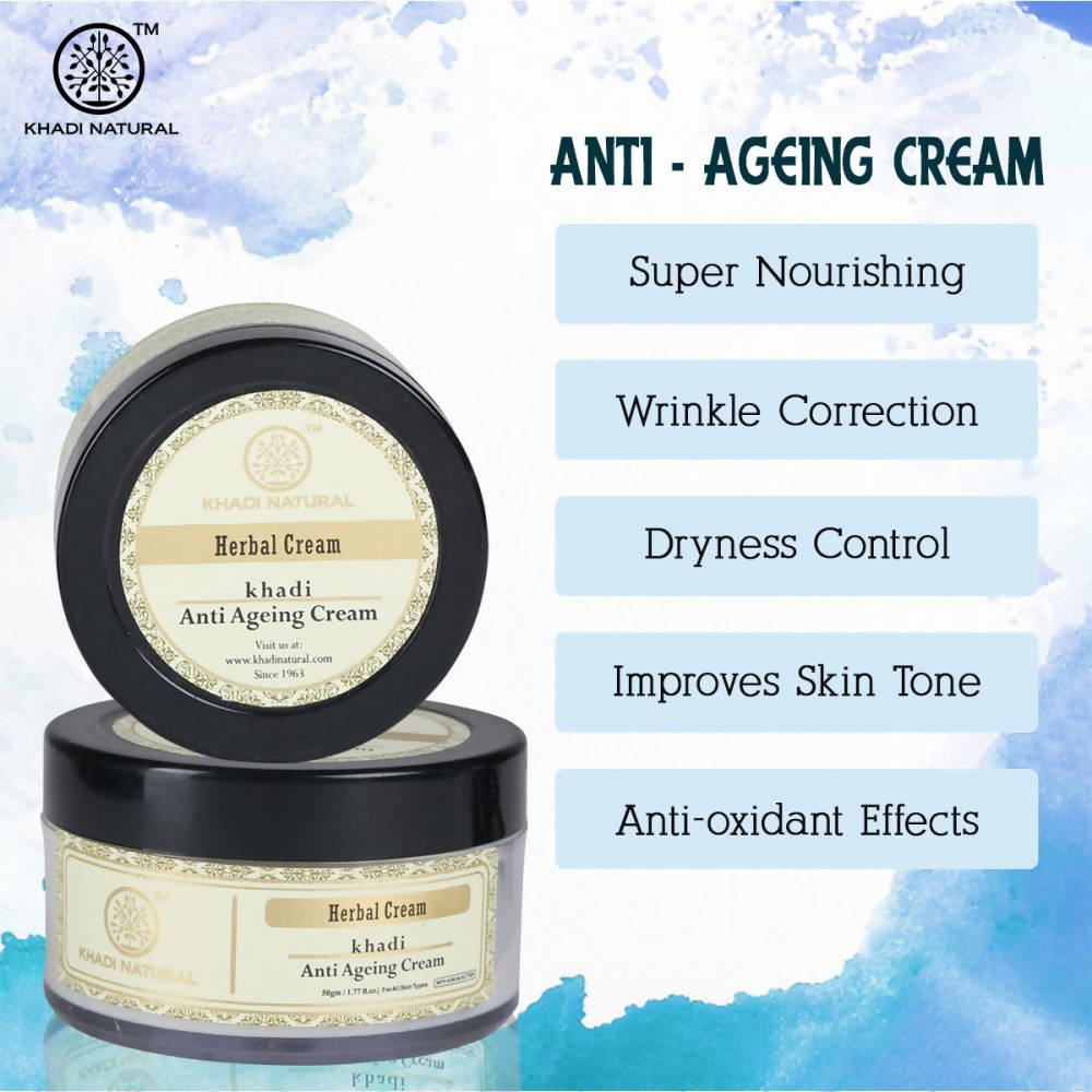 Khadi Natural Anti Ageing Herbal Cream | Grocsy