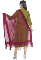 Mominos Fashion Maroon Stone Work Dupatta | Grocsy