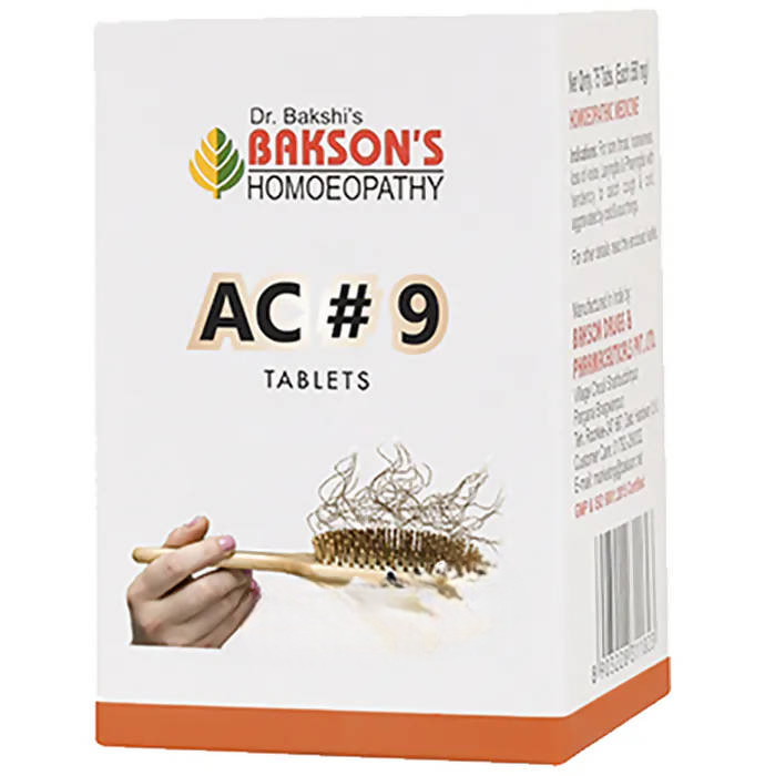 Bakson's Homeopathy AC#9 Tablets | Grocsy