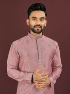 Anaita Pink Embroidered Silk Straight Kurta | Grocsy