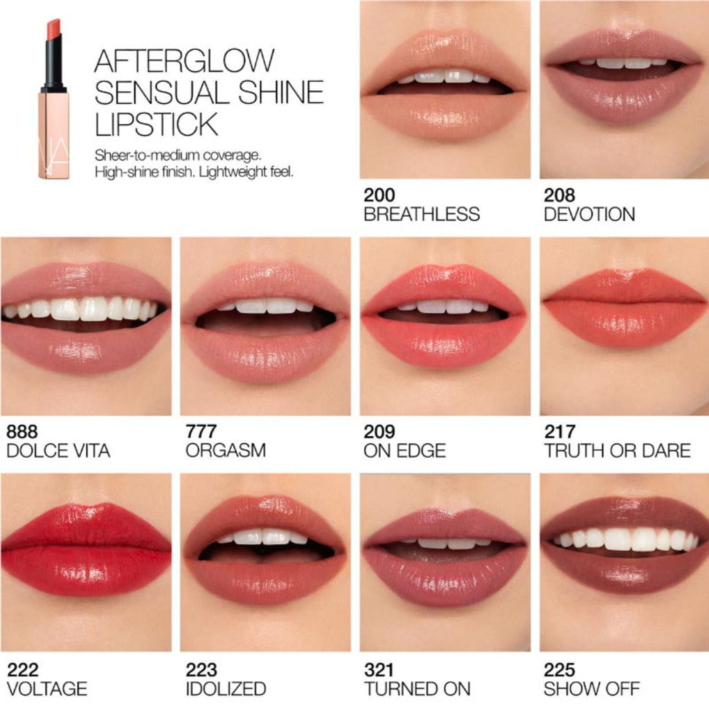 NARS Afterglow Sensual Shine Lipstick - Show Off | Grocsy