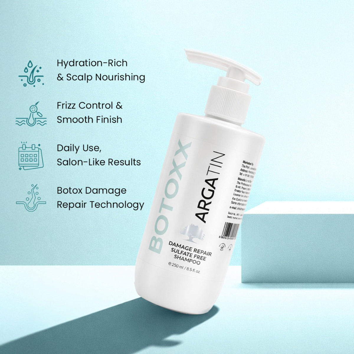 Argatin Botox Damage Repair Sulfate Free Shampoo | Grocsy