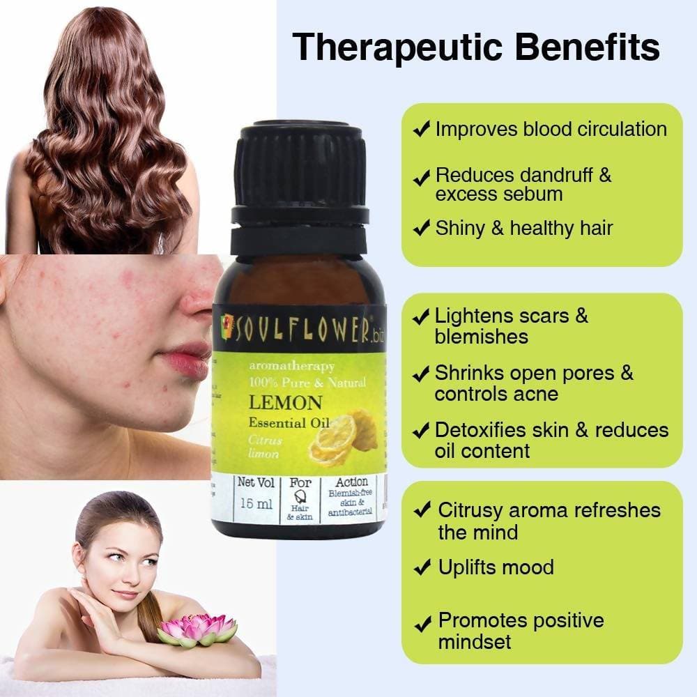 Soulflower Lemon Essential Oil | Grocsy