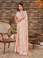 Tikhi Imli Woven Design Satin Jacquard Ready to Wear Saree | Grocsy