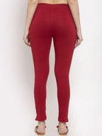 TAG 7 Women Pack Of 2 Solid Ankle-Length Leggings | Grocsy