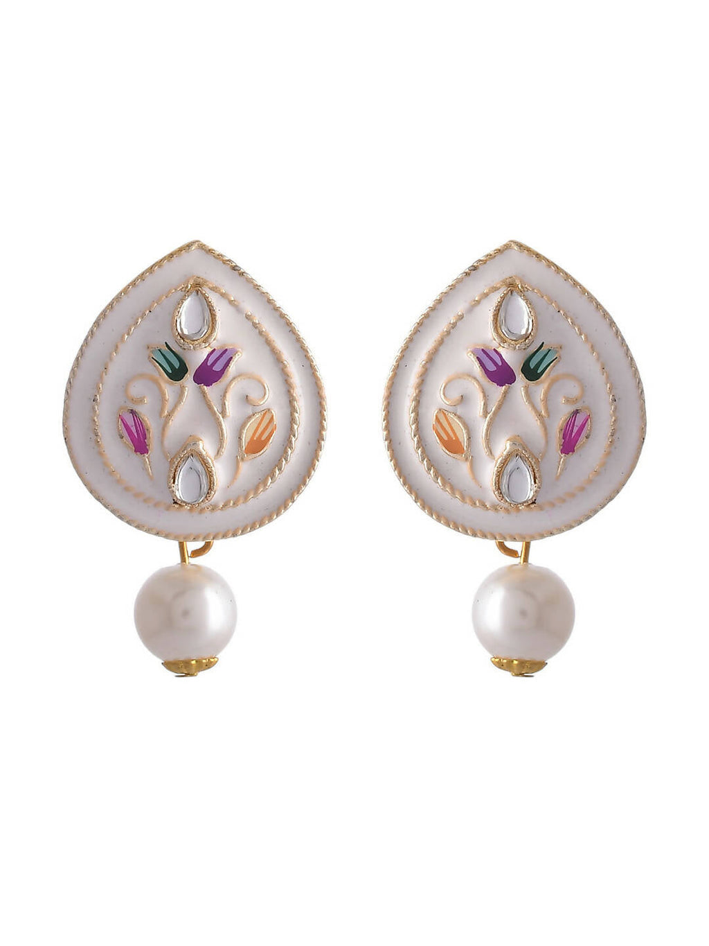VOJ Women White Color stainless steel Jewellery Set | Grocsy