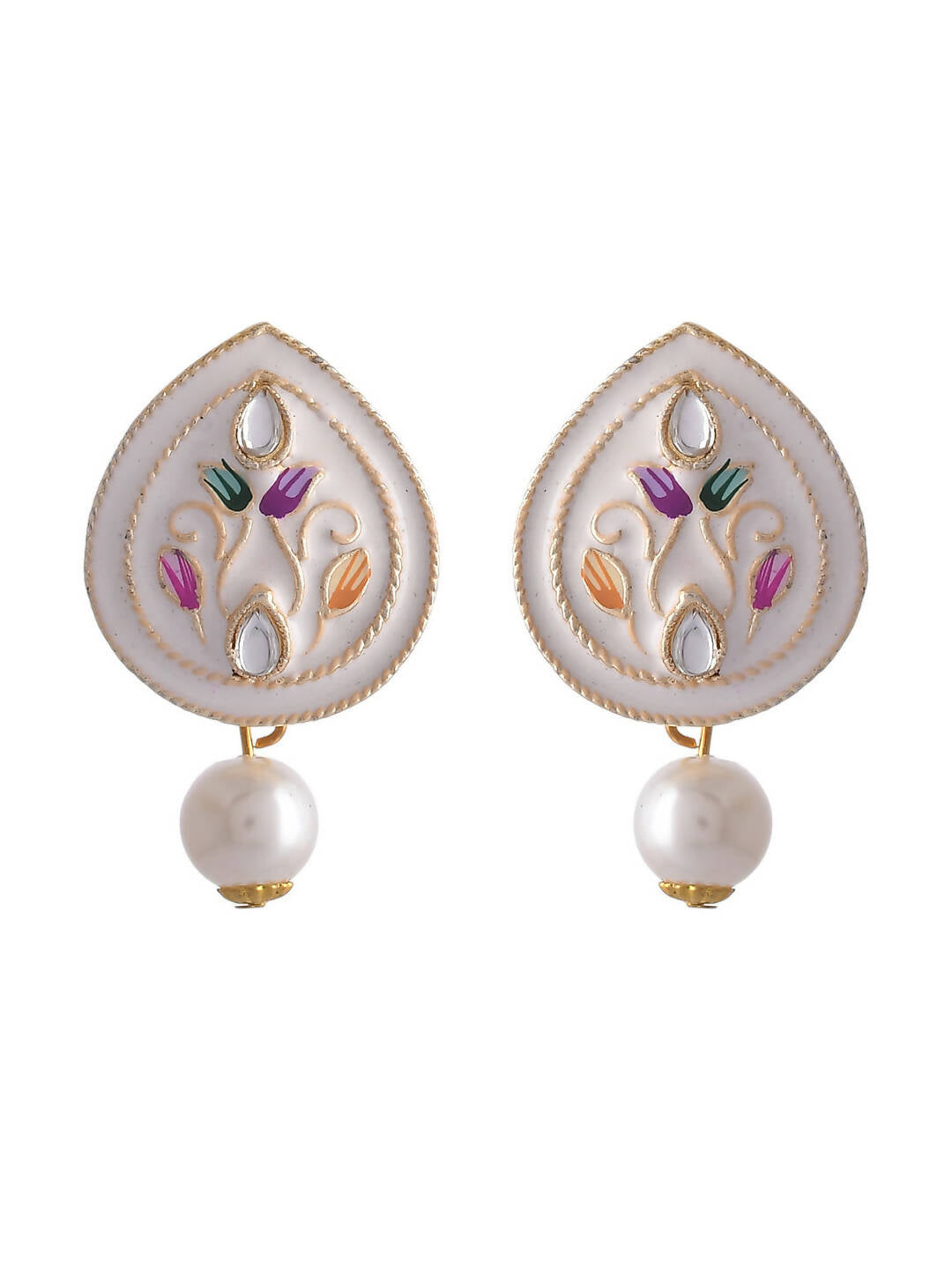 VOJ Women White Color stainless steel Jewellery Set | Grocsy