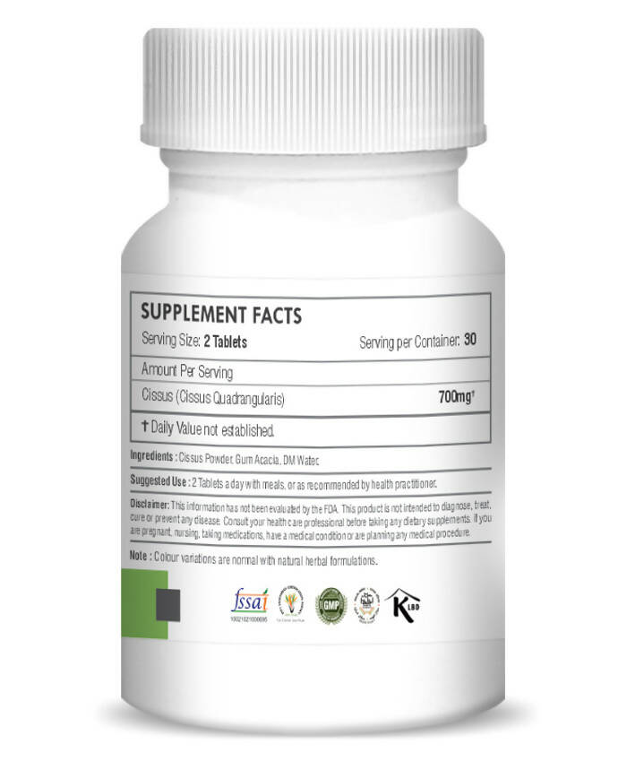 H&C Herbal Cissus / Hadjod Tablets | Grocsy