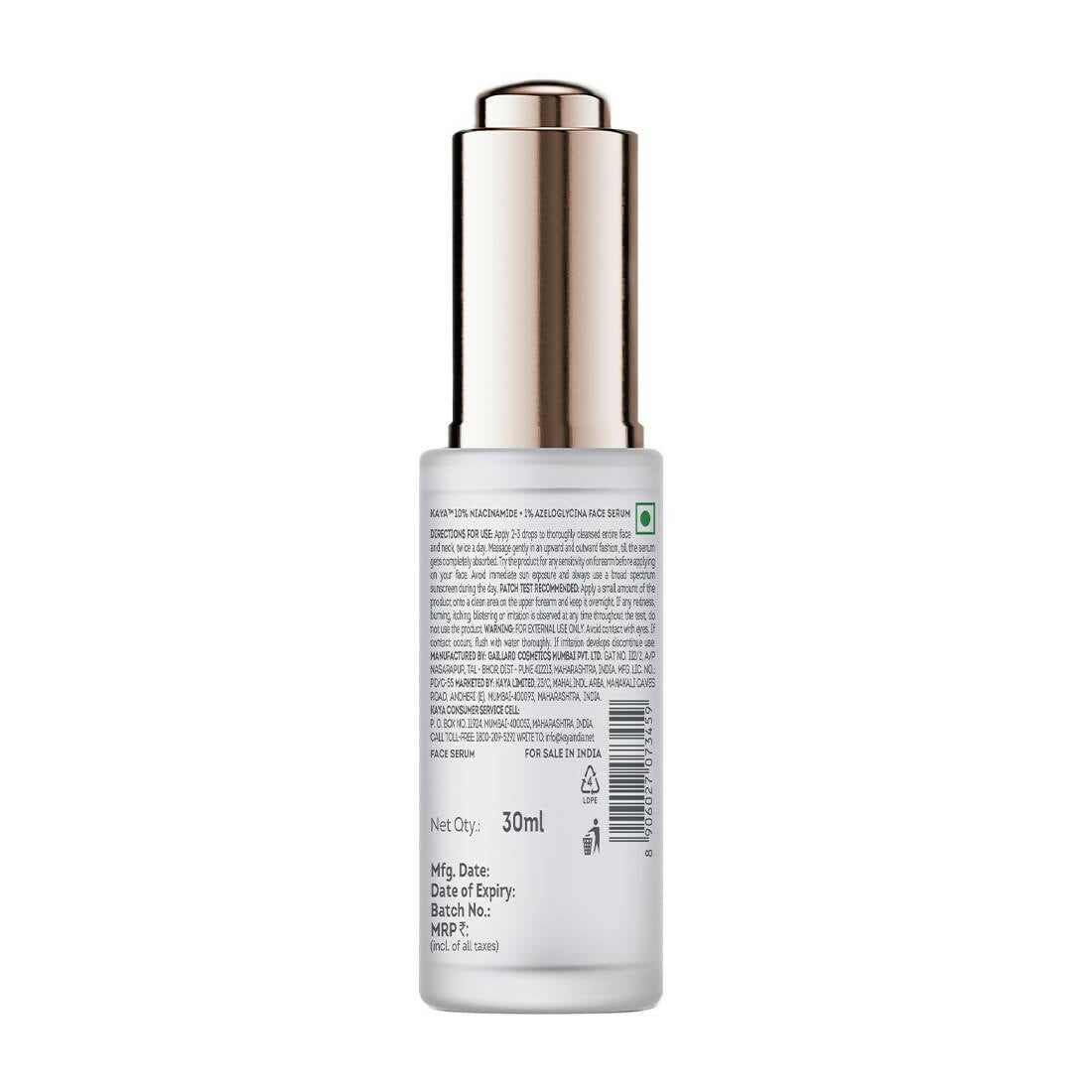 Kaya 10% Niacinamide + 1% Azeloglycina Face Serum | Grocsy