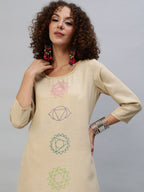 Aks Ethnic Motifs Printed Regular Kurta With Palazzos | Grocsy