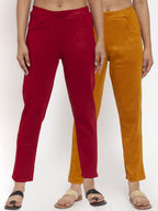 TAG 7 Women Pack of 2 Wool Blend Ankle-Length Leggings Pants | Grocsy