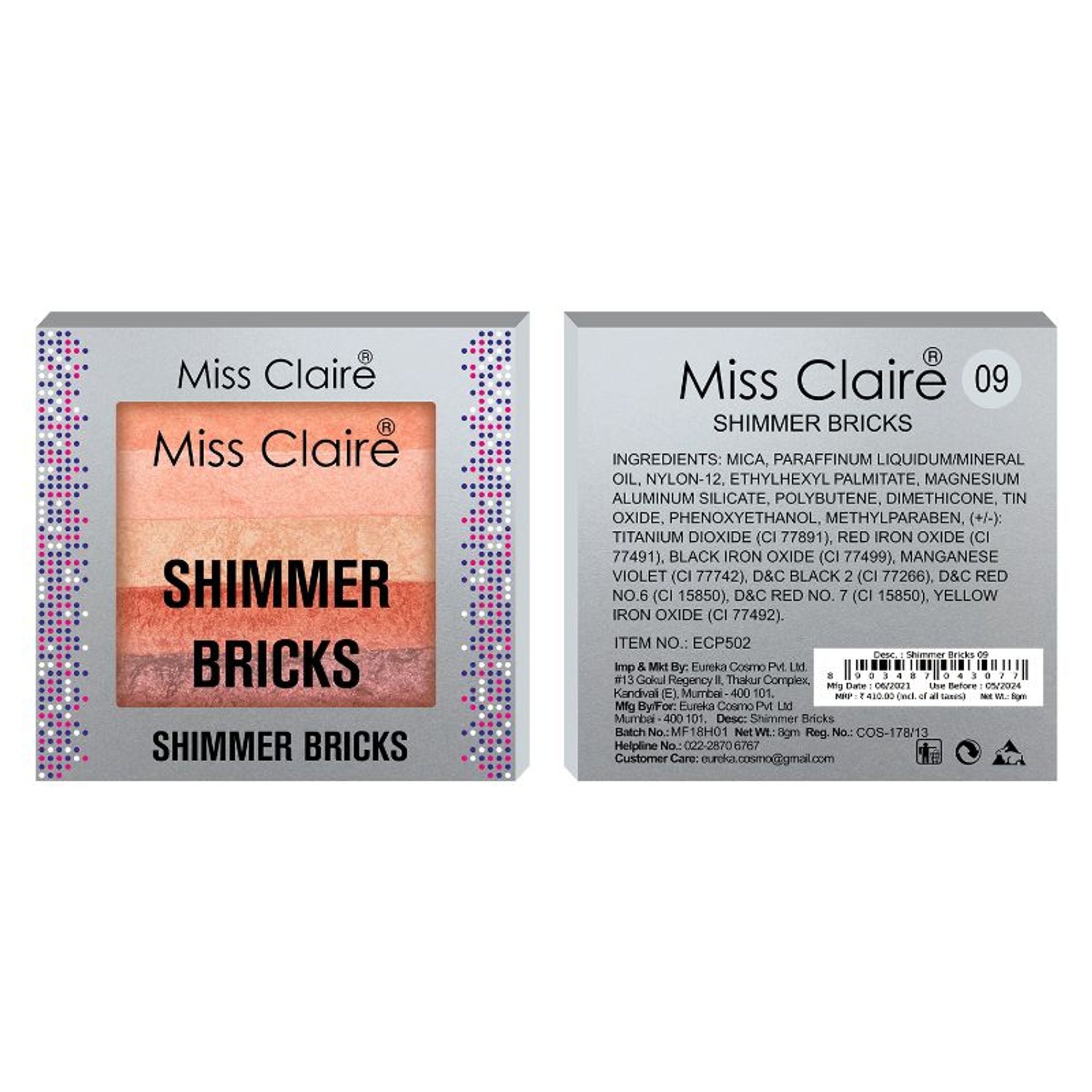 Miss Claire Shimmer Brick - 09 | Grocsy