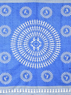 Urban Magic Blue Ethnic Motifs Printed Cotton 104 TC Queen Bedsheet With 2 Pillow Covers | Grocsy