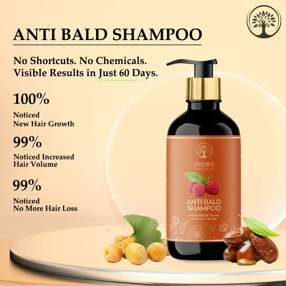Ivory Natural Bald Shampoo Organic For Loss Of Hair And Get Fuller Thicker Hair | Grocsy