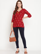 TAG 7 Women Pack of 2 Navy Blue & White Solid Kurti Pants | Grocsy