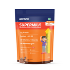 Gritzo SuperMilk Height+ Health Drink for 10-12y Girls - Double Chocolate Flavor | Grocsy