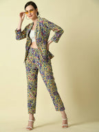 Myshka Women's Multi Cotton Printed jacket | Grocsy