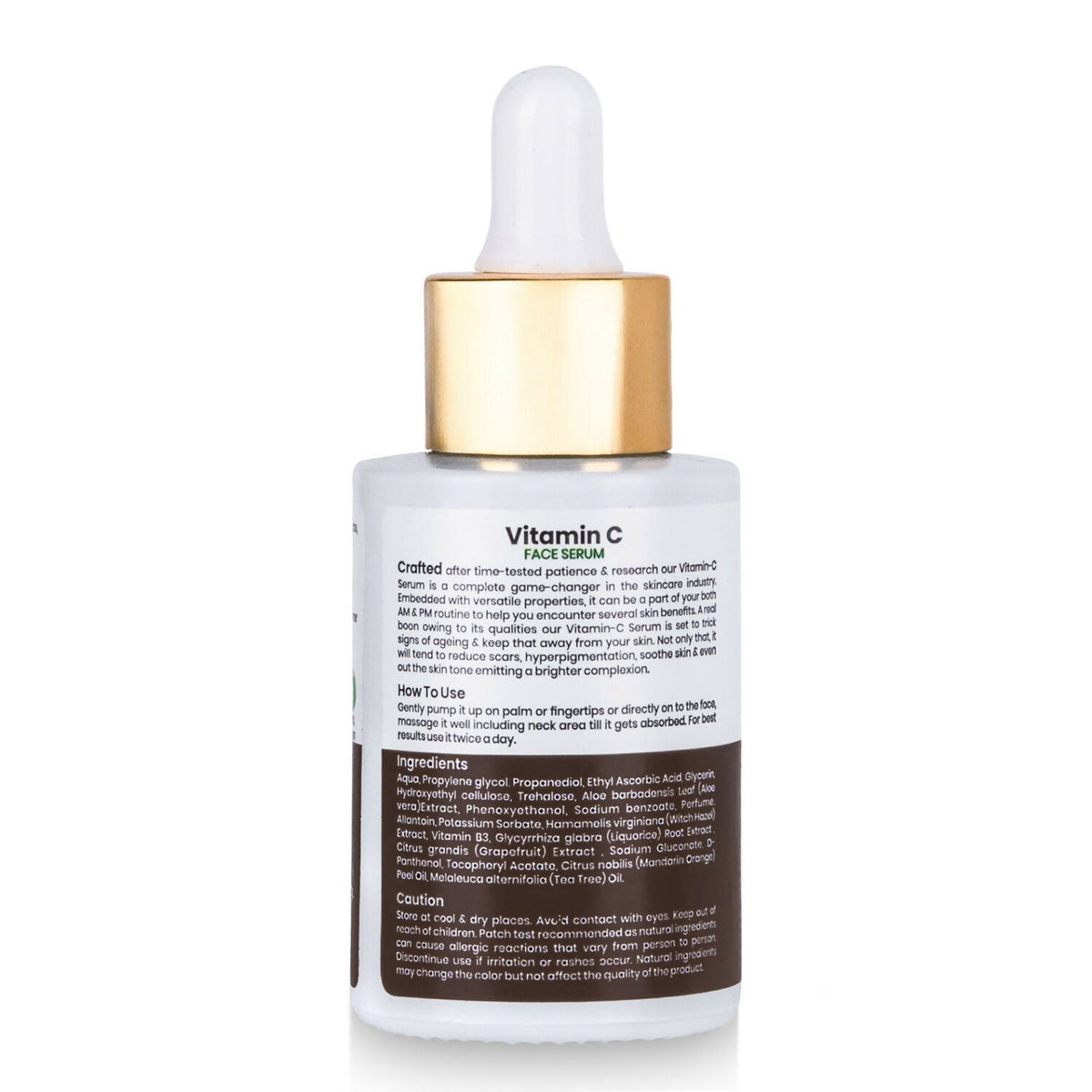VI-JOHN Prakritik Vitamin C Face Serum Brightening, Anti-Aging & Glowing Skin, 100% Bio-Actives | Grocsy