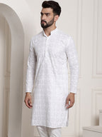 Sojanya Printed Chikankari Kurta | Grocsy