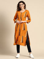 Sangria Women Floral Printed Kurta | Grocsy