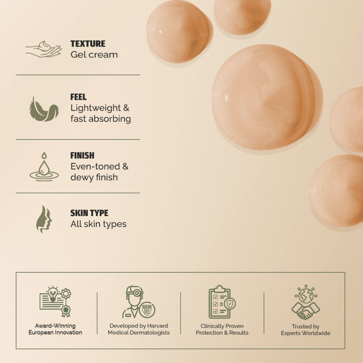 Heliocare Color Gel Cream Tinted Sunscreen SPF 50 Uva & Uvb Protection, No White Cast, Dewy Finish | Grocsy