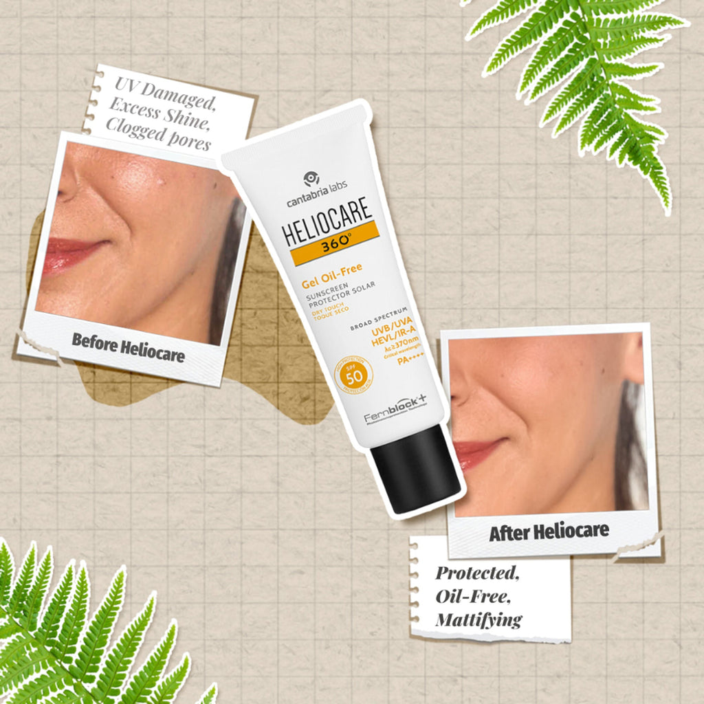 Heliocare 360 Gel Oil-Free Sunscreen SPF 50 Pa++++ Oily & Combination Skin, Anti-Acne, Matte Finish | Grocsy