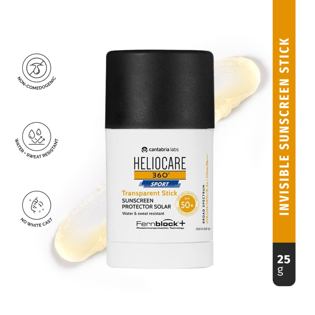 Heliocare 360 Sport Transparent Sunscreen Stick SPF 50+ | Grocsy