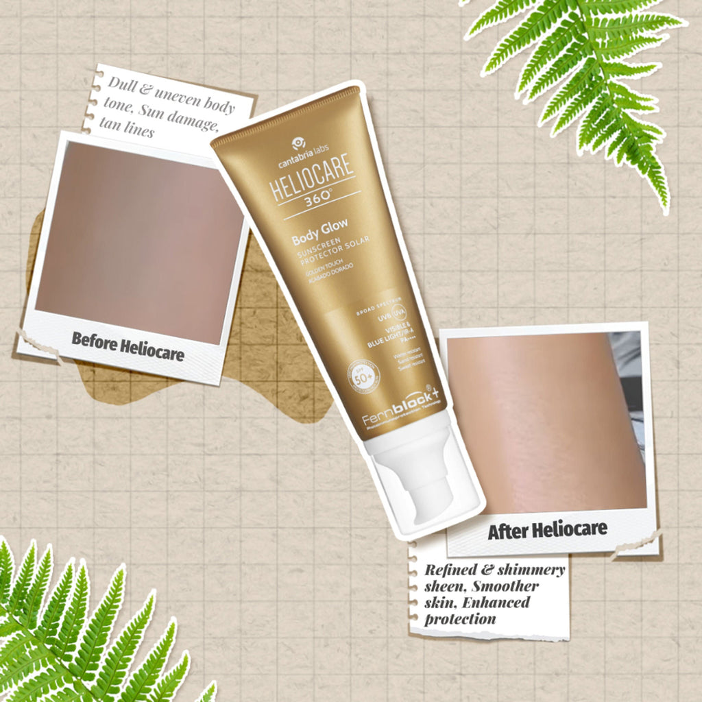 Heliocare 360 Body Glow SPF 50+ Body Sunscreen | Grocsy